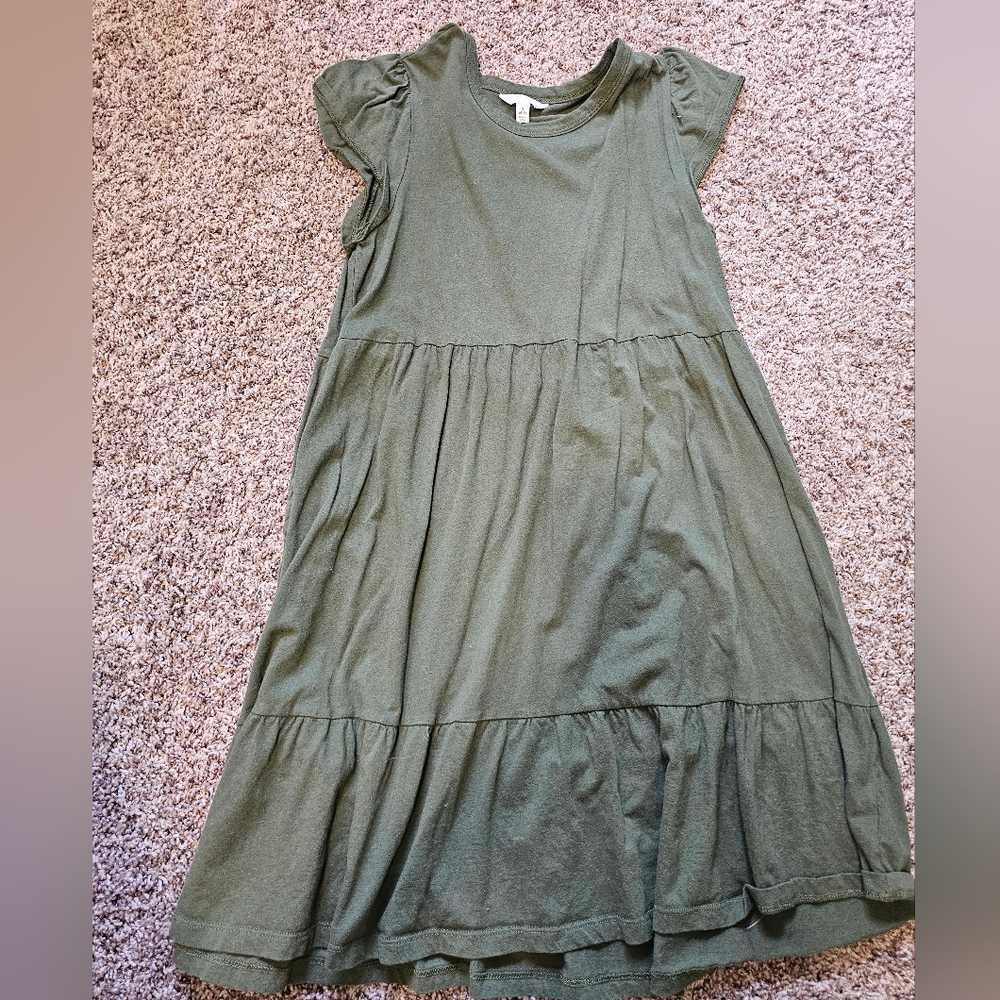 Time and Tru Dress in Forest Green